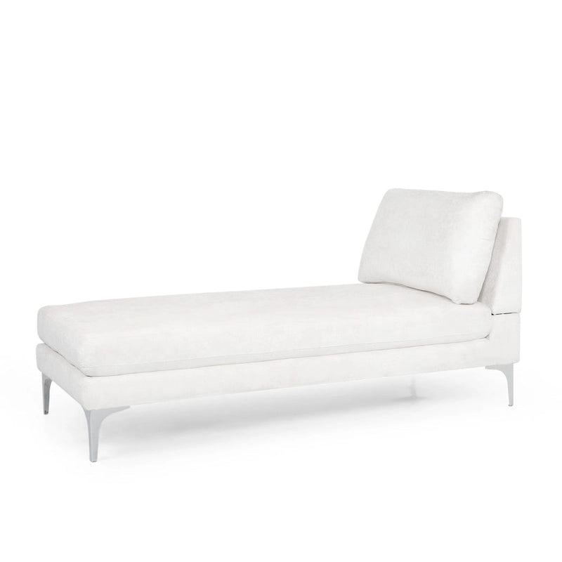 Méridienne contemporaine en tissu - 69,00 L x 29,00 l x 30,00 H