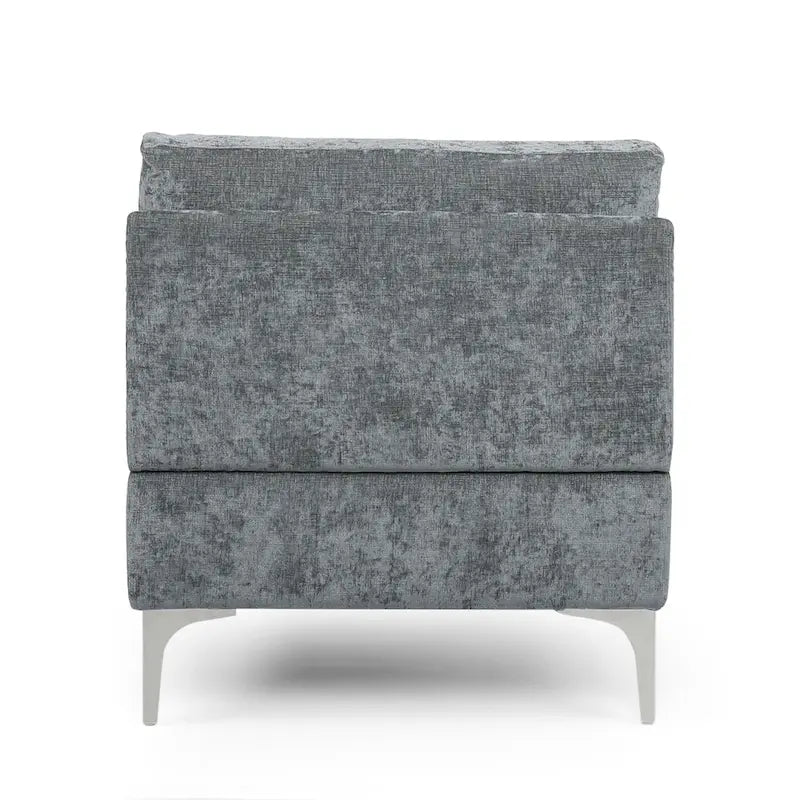 Méridienne contemporaine en tissu - 69,00 L x 29,00 l x 30,00 H