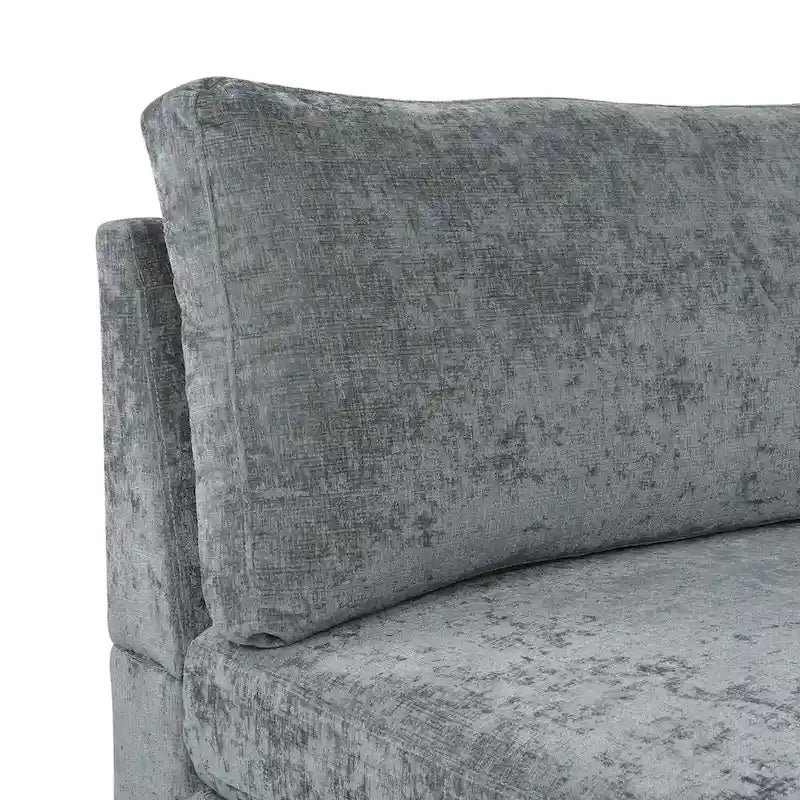Méridienne contemporaine en tissu - 69,00 L x 29,00 l x 30,00 H