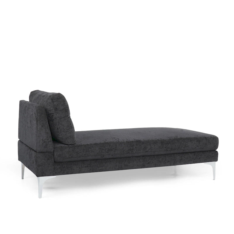 Méridienne contemporaine en tissu - 69,00 L x 29,00 l x 30,00 H