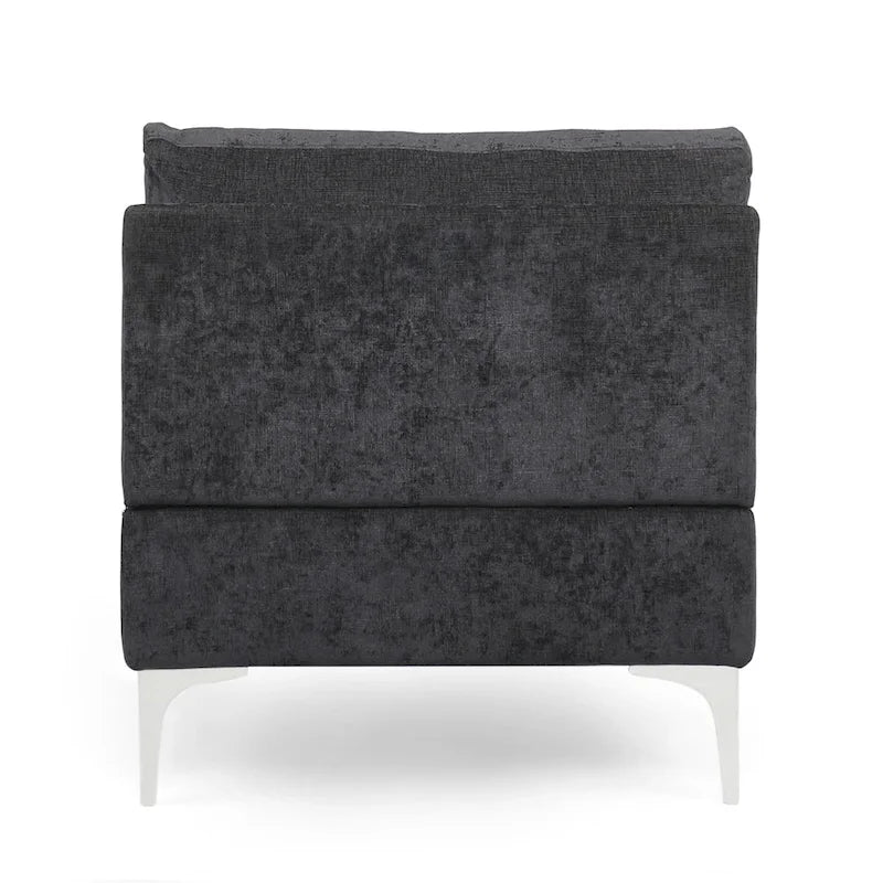 Méridienne contemporaine en tissu - 69,00 L x 29,00 l x 30,00 H