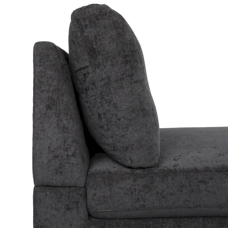 Méridienne contemporaine en tissu - 69,00 L x 29,00 l x 30,00 H