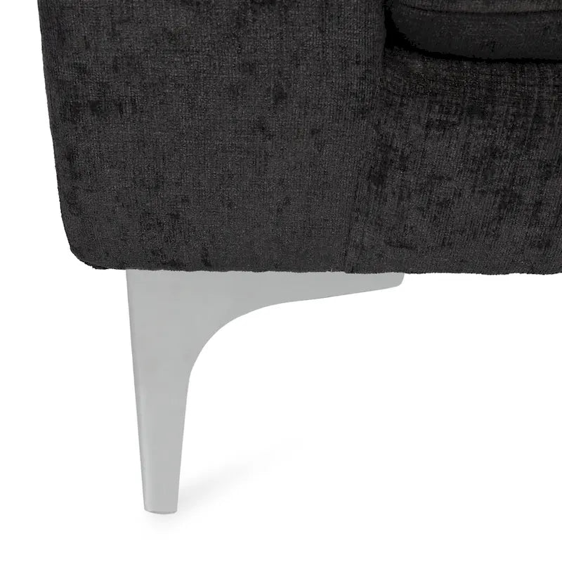 Méridienne contemporaine en tissu - 69,00 L x 29,00 l x 30,00 H