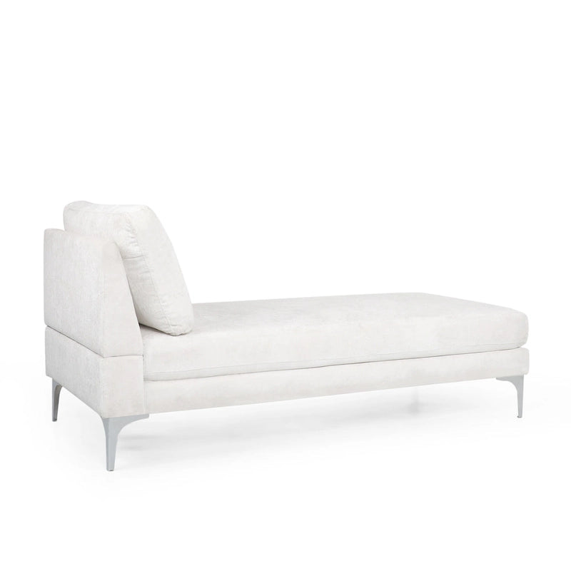 Méridienne contemporaine en tissu - 69,00 L x 29,00 l x 30,00 H