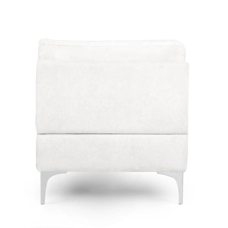 Méridienne contemporaine en tissu - 69,00 L x 29,00 l x 30,00 H