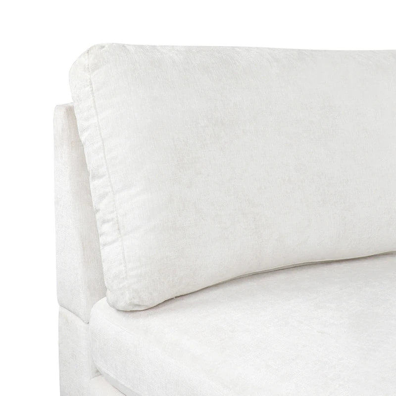 Méridienne contemporaine en tissu - 69,00 L x 29,00 l x 30,00 H