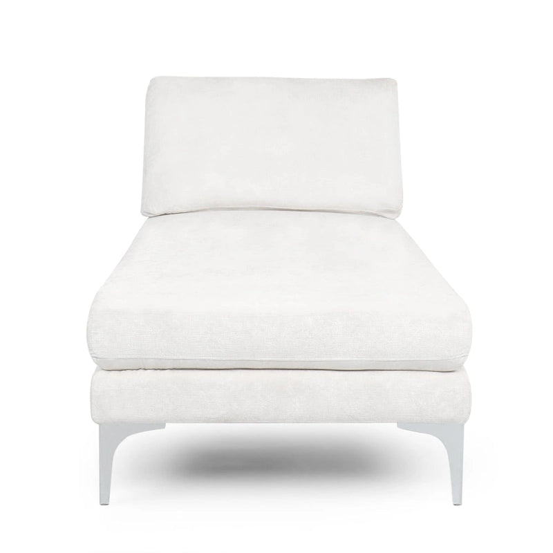 Méridienne contemporaine en tissu - 69,00 L x 29,00 l x 30,00 H