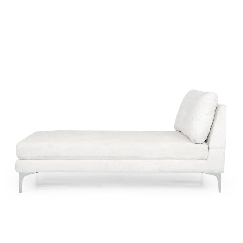 Méridienne contemporaine en tissu - 69,00 L x 29,00 l x 30,00 H