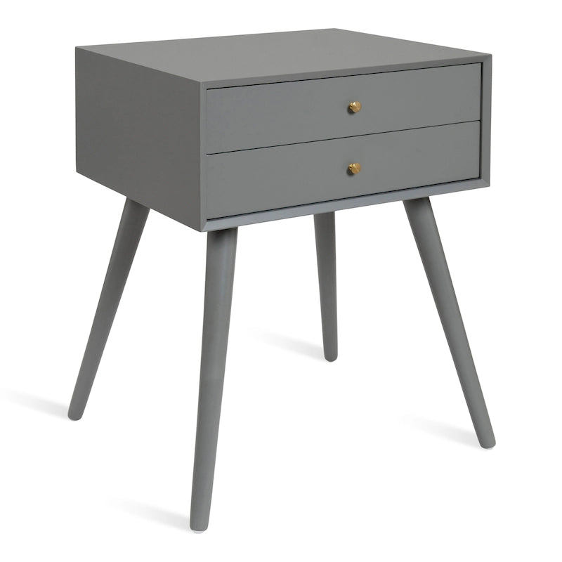 Table de chevet avec 2 tiroirs