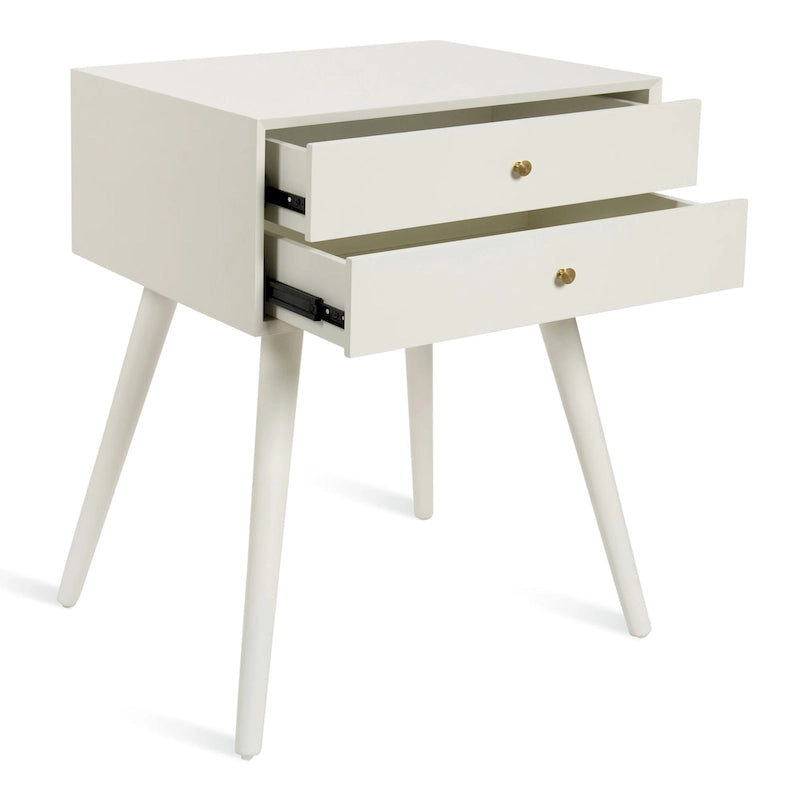 Table de chevet avec 2 tiroirs