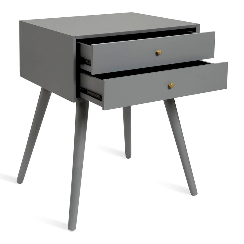 Table de chevet avec 2 tiroirs