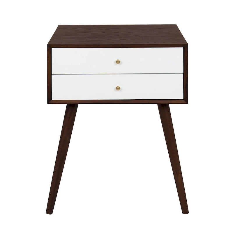 Table de chevet avec 2 tiroirs