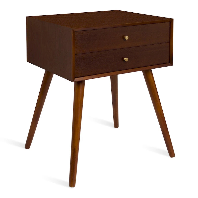 Table de chevet avec 2 tiroirs