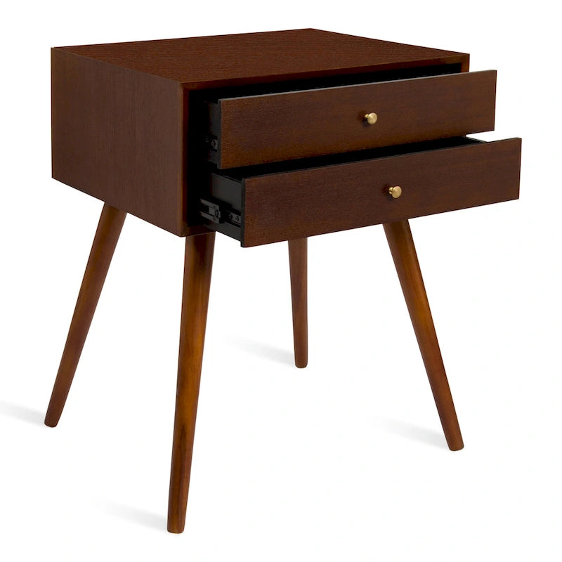 Table de chevet avec 2 tiroirs