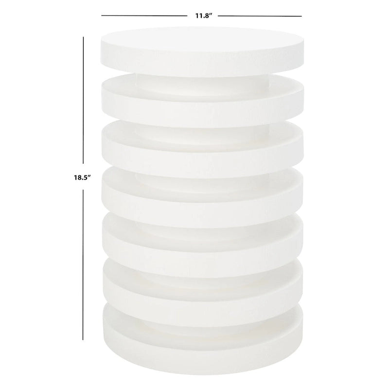 Table d'appoint - 12 L x 12 P x 19 H - 12 L x 12 P x 19 H