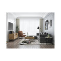 Table d'appoint moderne avec plateau en marbre - 18L x 18P x 20H