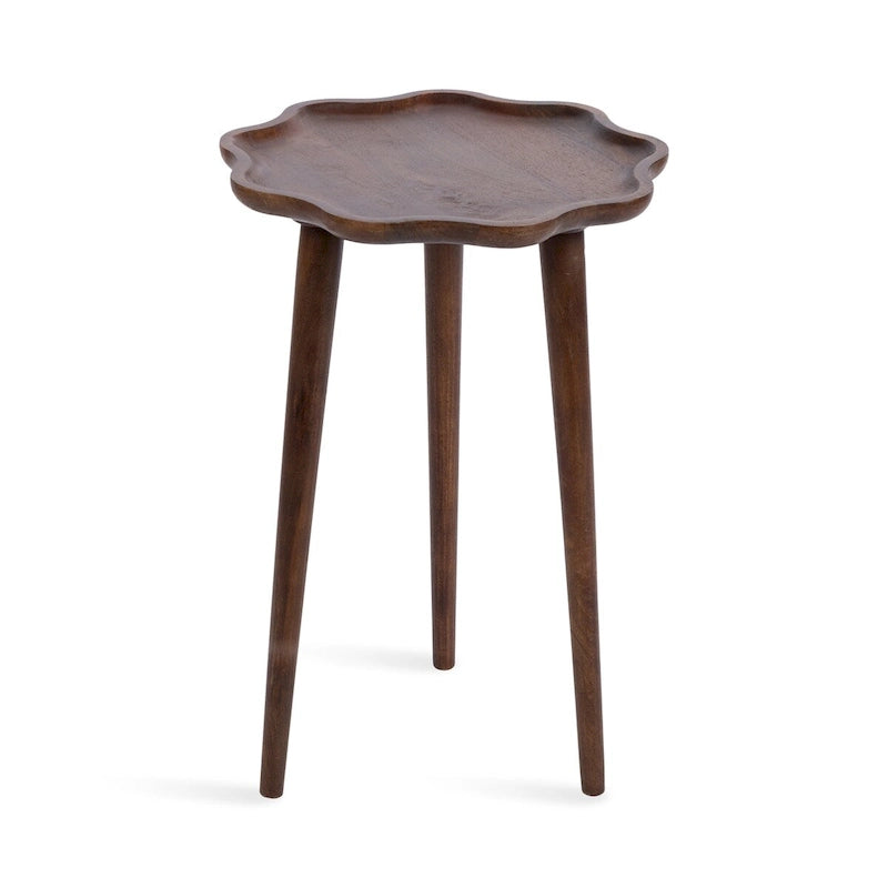 Table d'appoint en bois festonné