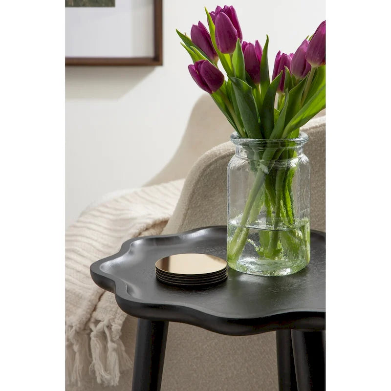 Table d'appoint en bois festonné