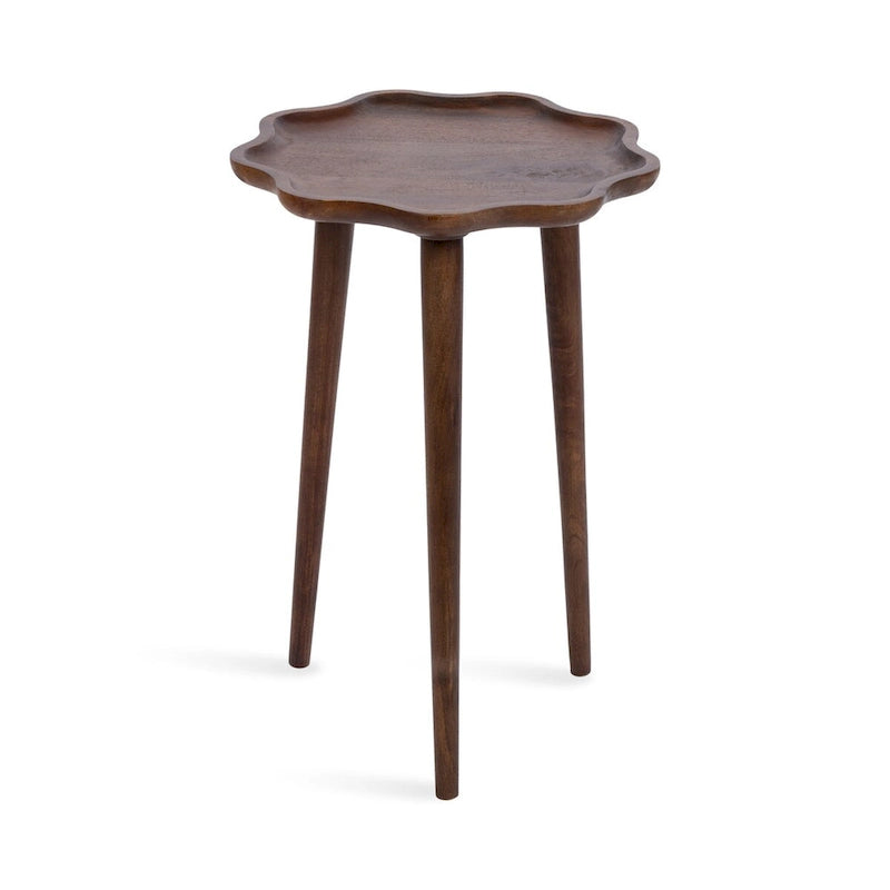 Table d'appoint en bois festonné