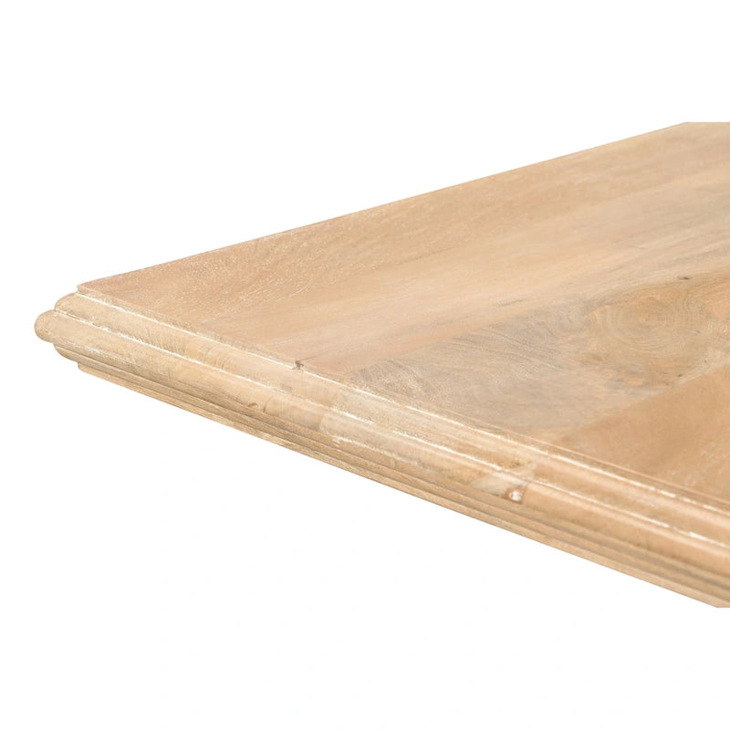 Table de salle à manger à double piétement en bois massif Willow