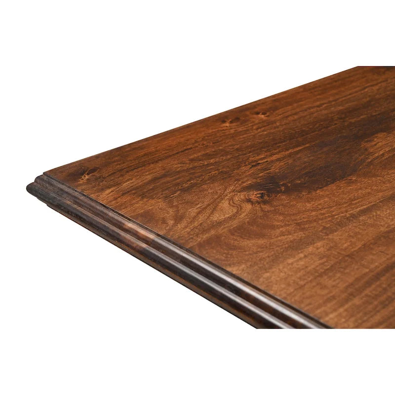 Table de salle à manger à double piétement en bois massif Willow
